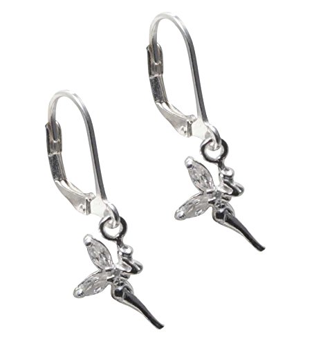 SL-Silver Ohrringe Kinderohrringe kleine Elfe Zirkonflügel weiss 925 Silber -