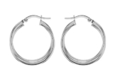 Tuscany Silver Damen-Creolen Modeschmuck Ohrringe Sterling-Silber 925 8.53.4359 -