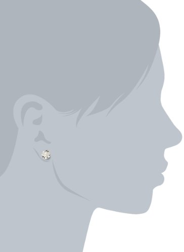 Vinani Damen-Ohrstecker Rose glänzend massiv Sterling Silber 925 Ohrringe ORR -