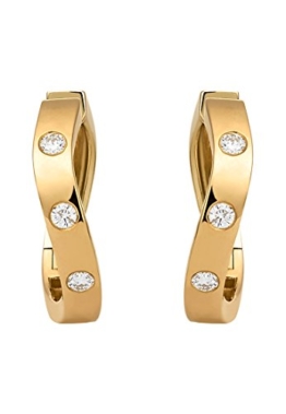 CHRIST Diamonds Damen-Creole 585er Gelbgold 6 Diamant zus. ca. 0,15 ct. One Size, gold -