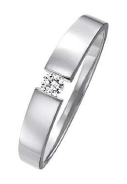 CHRIST Diamonds Diamantring Damen-Ring 585er Gold (gelbgold/roségold/weißgold) 1 Brillant ca. 0,08 ct. (weißgold) -