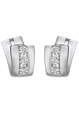 CHRIST Gold Damen-Ohrstecker 333er Gelbgold Zirkonia One Size, weißgold -