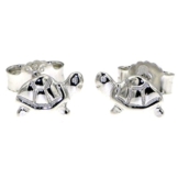 Derby Ohrstecker Ohrring Schildkröte Sterling-Silber 925 - 26230 -