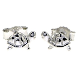 Derby Ohrstecker Ohrring Schildkröte Sterling-Silber 925 - 26230 -