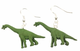 Dinosaurier Brachiosaurus Ohrringe Dino Miniblings Gummi Pflanzenfresser grün -