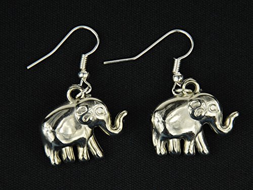 Elefant Ohrringe Elefantenohrringe Miniblings Benjamin Zoo Elephant silber 2cm -