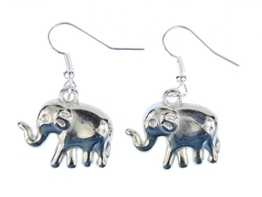 Elefant Ohrringe Elefantenohrringe Miniblings Benjamin Zoo Elephant silber 2cm -