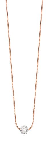 Esprit Jewels Damen-Halskette 925 Sterling Silber Glam sphere rose app.40+3cm ESNL92604B400 -
