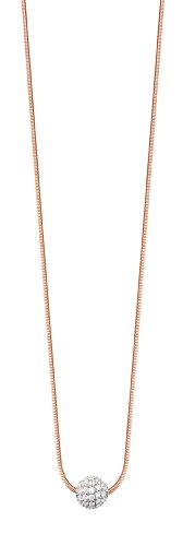 Esprit Jewels Damen-Halskette 925 Sterling Silber Glam sphere rose app.40+3cm ESNL92604B400 -