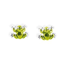 Heartbreaker Damen- Ohrstecker Froggy 925 Silber Brandlack LD FG 28 GR -