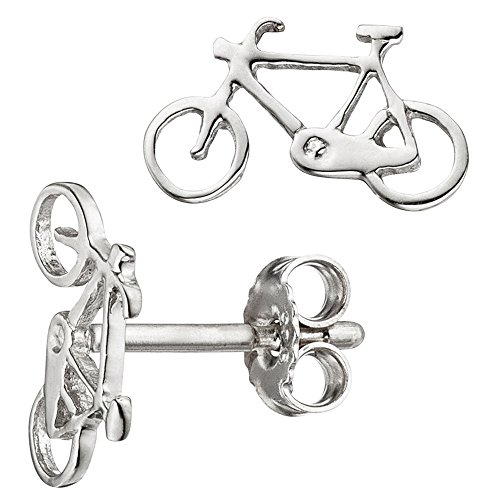JOBO Kinder Ohrstecker Fahrrad Bike 925 Sterling Silber Ohrringe Kinderohrringe -
