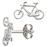 JOBO Kinder Ohrstecker Fahrrad Bike 925 Sterling Silber Ohrringe Kinderohrringe -