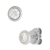 JOBO Ohrstecker 585 Gold Weißgold 2 Diamanten Brillanten 0,25ct. Ohrringe -