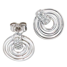 JOBO Ohrstecker 585 Weißgold 26 Diamant-Brillanten 0,11ct. Gold-Ohrringe -
