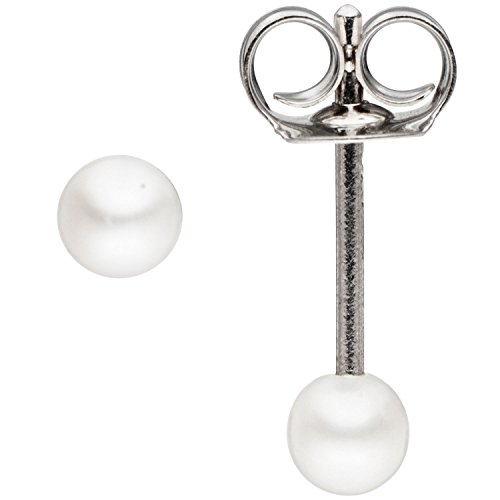 JOBO Ohrstecker 925 Sterling Silber 2 Süßwasser Perlen Ohrringe Perlenohrstecker -