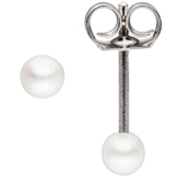 JOBO Ohrstecker 925 Sterling Silber 2 Süßwasser Perlen Ohrringe Perlenohrstecker -