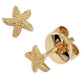 JOBO Ohrstecker Seestern 585 Gold Gelbgold Ohrringe Goldohrringe -