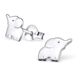 Laimons Kinder-Ohrstecker Elefant glanz Sterling Silber 925 -