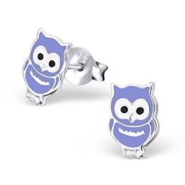 Laimons Kinder-Ohrstecker Eule Sterling Silber 925 -