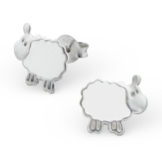 Laimons Kinder-Ohrstecker Schaf Sterling Silber 925 -