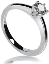 Lars Benz LUXUS Ringe Verlobungsring mit SWAROVSKI ZIRKONIA Stein 0,85 Karat Ring Damen SILBER 925 Solitärring massiv Antragsring klassisch Vorsteckring Silberring Heiratsantrag Zertifikat ORIGINAL -