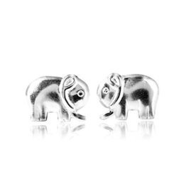 MATERIA Schmuck 925 Silber Ohrstecker Elefant - Damen Kinder Ohrringe Stecker Elefanten silber hochglanz inkl. Schmuck Box #SO-137 -