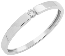 Miore Damen-Ring 375 Diamant (0.05 ct) weiß Rundschliff - MIN92 -