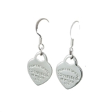 Mode Schmuck Frauen Charakter Briefe Herz Tropfen Bauble Durchbohrt Haken Ohrringe -