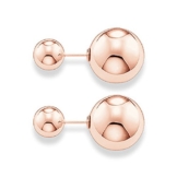 Thomas Sabo Damen-Ohrstecker Double Studs Silber vergoldet - H1912-415-12 -