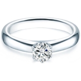 Tresor 1934 Damen-Ring / Verlobungsring / Solitärring Sterling Silber rhodiniert Zirkonia weiß 60451014 -