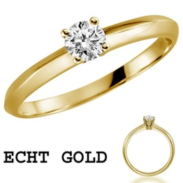 Verlobungsring Antragsring Echt Gold 333/- Gelbgold -
