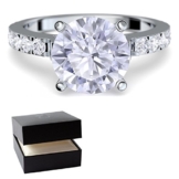 * Verlobungsringe mit Zirkonia Stein * + LUXUSETUI! Verlobungsring Heiratsantrag Idee Antrag Hochzeit Idee Silberring Ring Silber 925 Zirkonia wie Diamant Diamantring Damenring - AM289 SS925ZIFAZIFA -