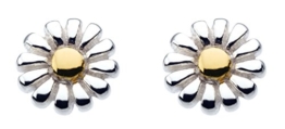 Dew Damen-Ohrringe Sterling Silber Stud mit vergoldet Daisy Detail 48144GD004 -