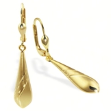 Goldmaid Damen-Ohrringe 333 Gelbgold mit Brisuren -