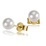 Goldmaid Damen-Ohrstecker 585 Gelbgold 2 Akoya Perlen -