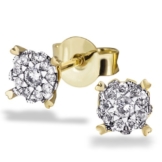 Goldmaid Damen-Ohrstecker 585 Gelbgold 20 Brillanten 0,22 ct. -
