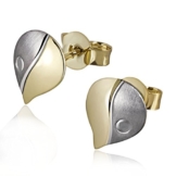 Goldmaid Damen-Ohrstecker Bicolor 375 Gelbgold -