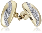 Goldmaid Damen-Ohrstecker Bicolor 375 Gelbgold 2 Diamanten 0,01 ct. -