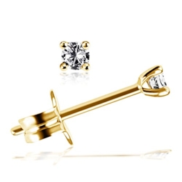 Goldmaid Damen-Ohrstecker Solitär Jana Solitär Ohrstecker Jana 0.10 ct. 585 Gelbgold Diamant (0.10 ct) weiß Brillantschliff   - So O6732GG -