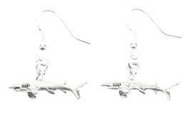 Hai Ohrringe Haiohrringe Haie Miniblings weißer Hai Zähne Jaws Raubfisch silber -