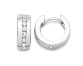 Miore Damen Creolen 925 Sterling Silber Zirkonia -