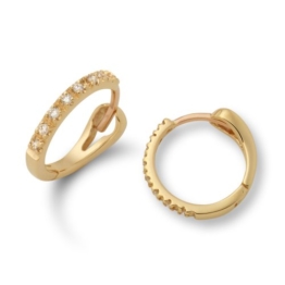Miore M0486Y 18 Karat (750) Gelbgold Ohrringe, MIT 16 (0,1 cts) Diamanten -