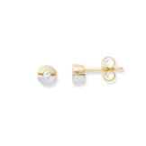 Miore MB212E 14 Karat (585) matt Weiß-/Gelbgold Ohrstecker 2 Brillanten -