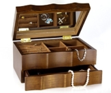 SCHMUCKKASTEN SCHMUCKKÄSTCHEN HOLZ SCHMUCKSCHATULLE Super Geschenk ... -