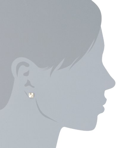 Vinani Damen-Ohrstecker Viereck mattiert Sterling Silber 925 Ohrringe Quadrat OVM -