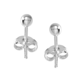 VINANI Ohrstecker Kugel Mini Sterling Silber 925 Ohrringe OMK -