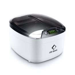 LifeBasis 850ml Digitales Persönliches Ultraschallreinigungsgerät mit LED Beleuchtung , Ultraschall Ultraschallreiniger Ultraschallgerät für Reinigung von Brille CDs DVD Schmuck Uhren -